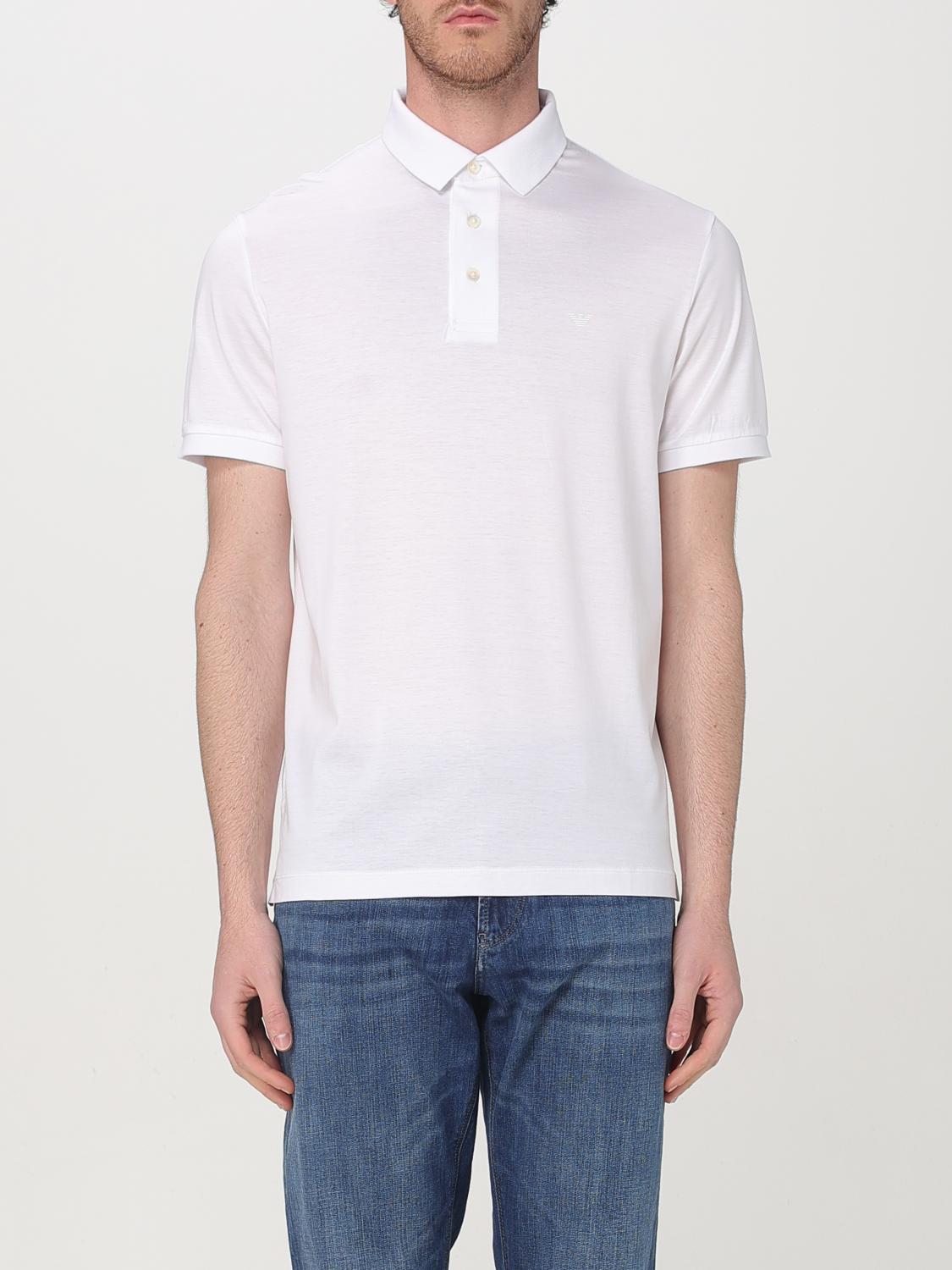 Emporio Armani Polo Shirt  Men Color White In White