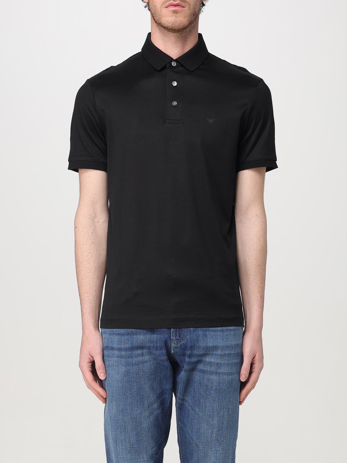 Emporio Armani Polo Shirt  Men Color Black In Black