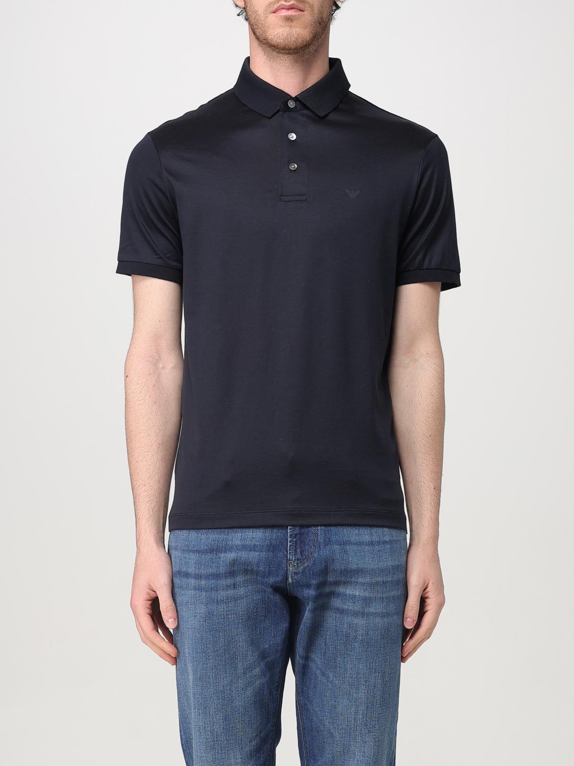 Emporio Armani Polo Shirt  Men Color Blue In Blue