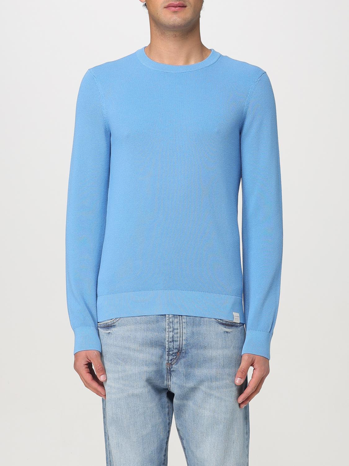 Paul & Shark Sweater Men Color Gnawed Blue In Gnawed Blue