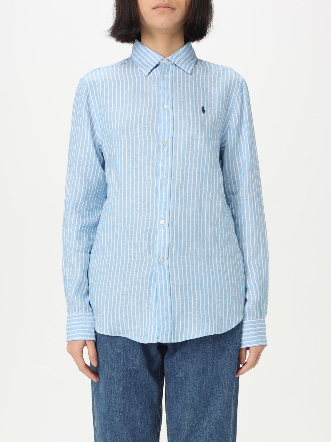 Polo Ralph Lauren Classic Fit Striped Shirt In Weiss