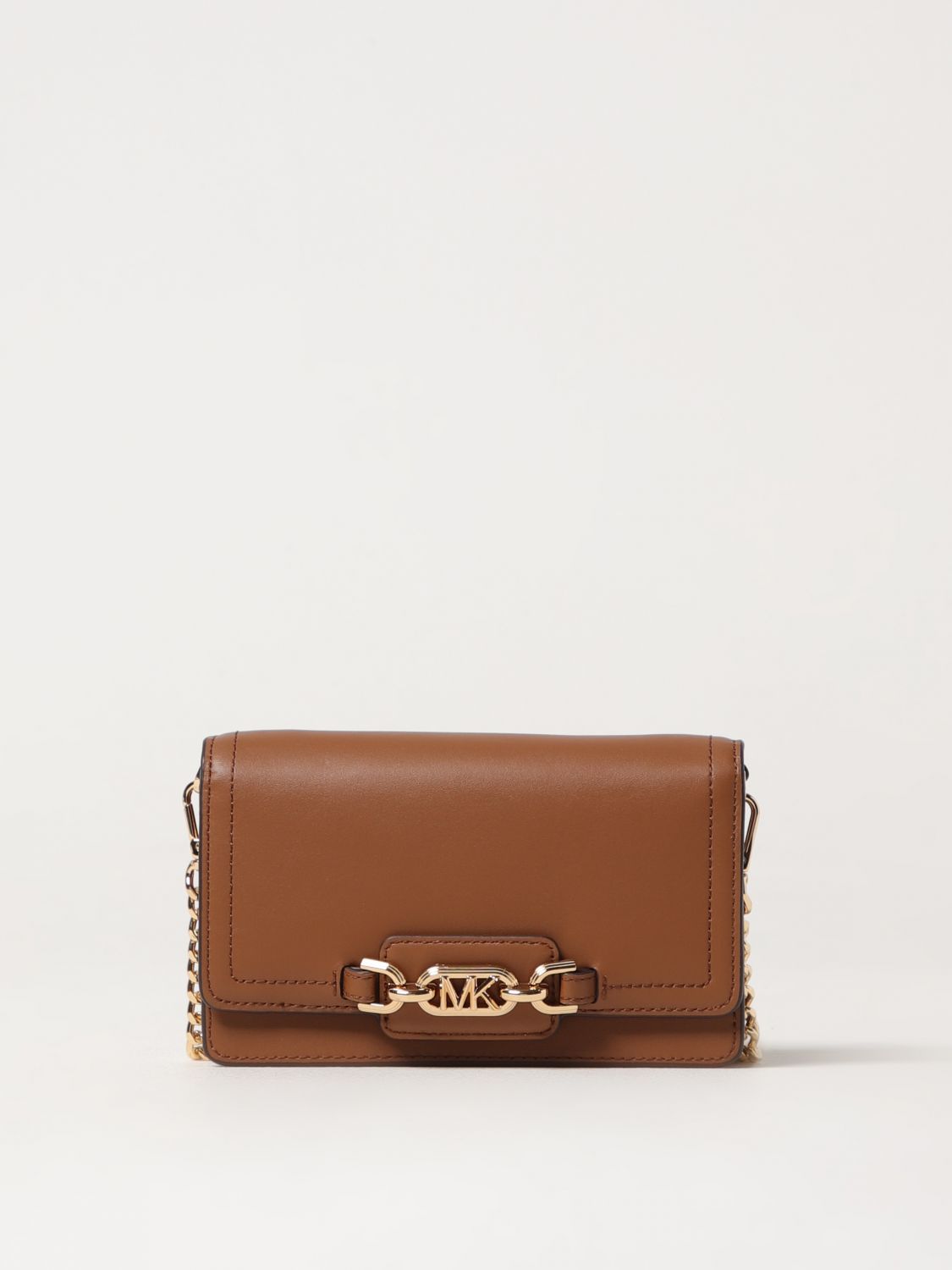 Michael Kors Extra-small Heather Bag In Brown Leather In Leather
