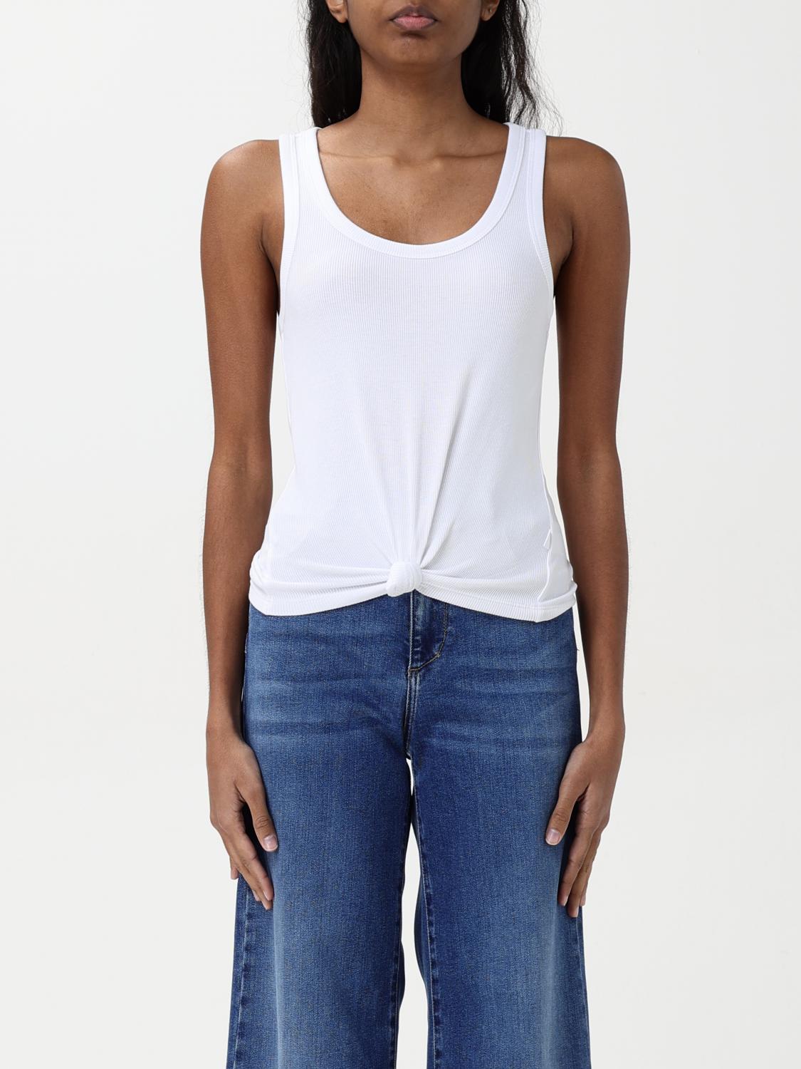 Shop Michael Kors Top Woman Color White In Weiss