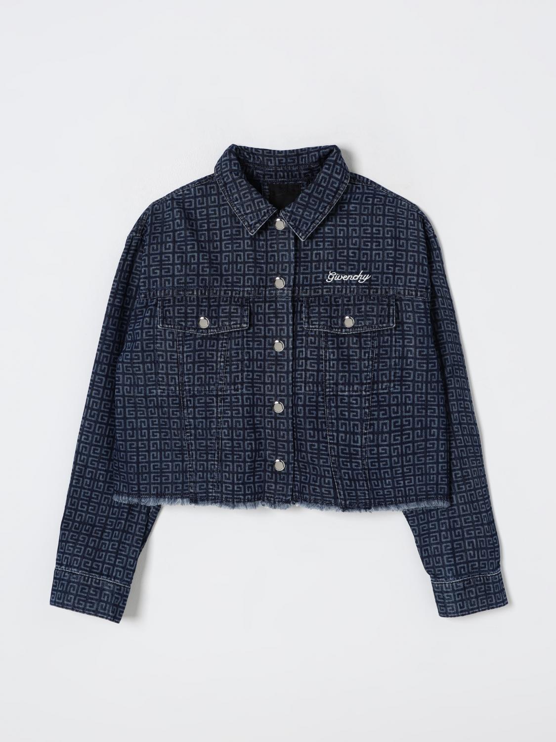 Givenchy 4g-motif Denim Jacket In Denim