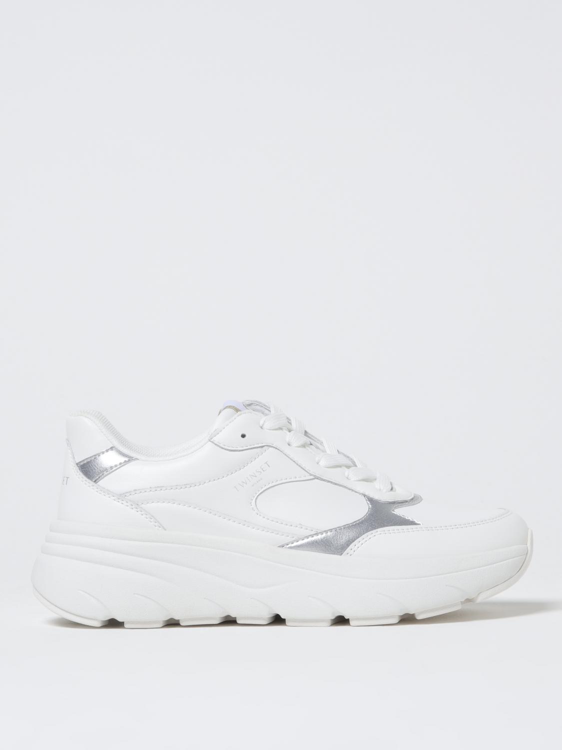 Twinset Sneakers Woman Color Silver In Silver