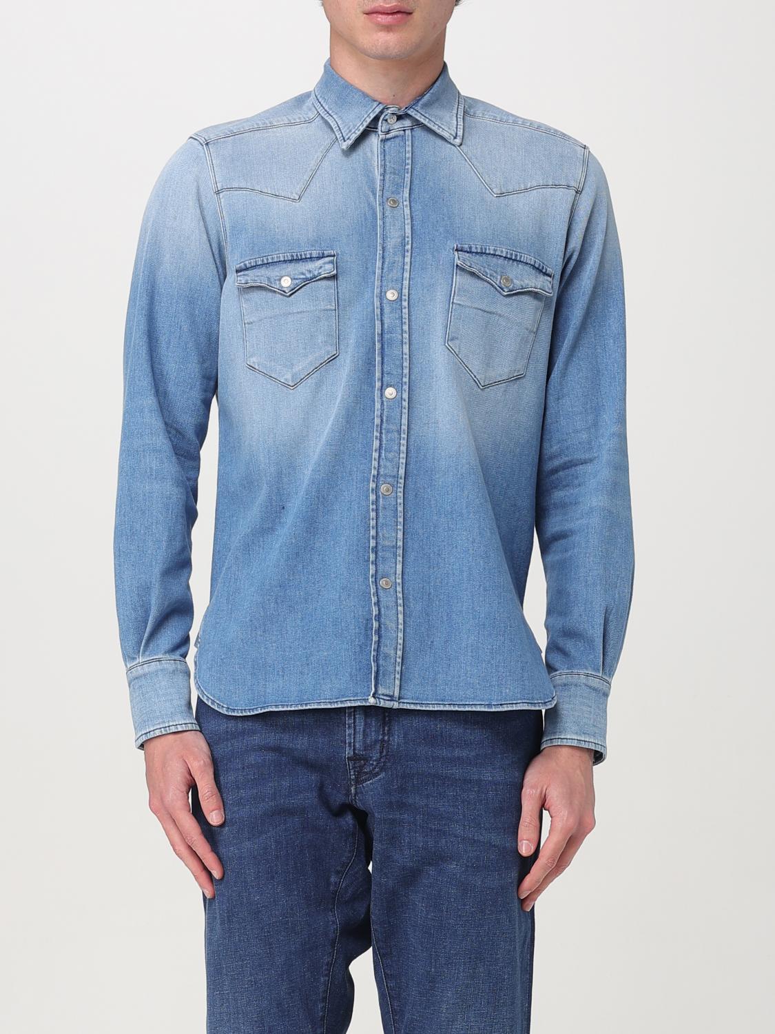 Tramarossa Shirt Men Color Denim In Denim
