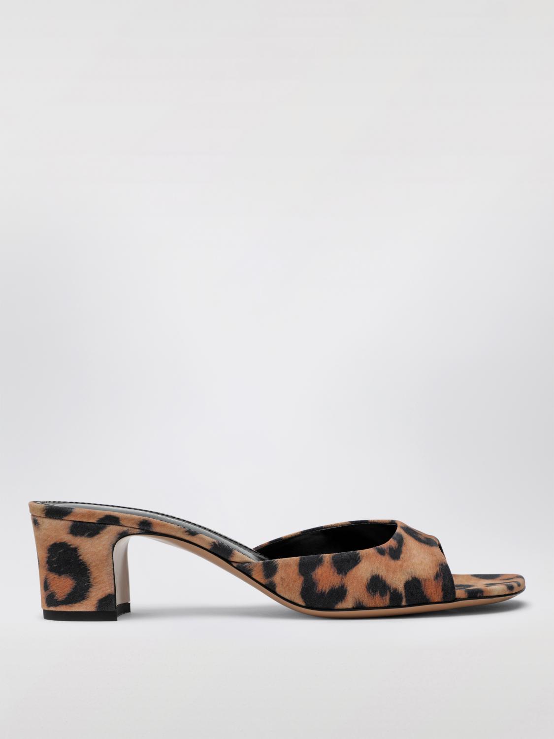 Paris Texas Printed Fabric Mules In Multicolor