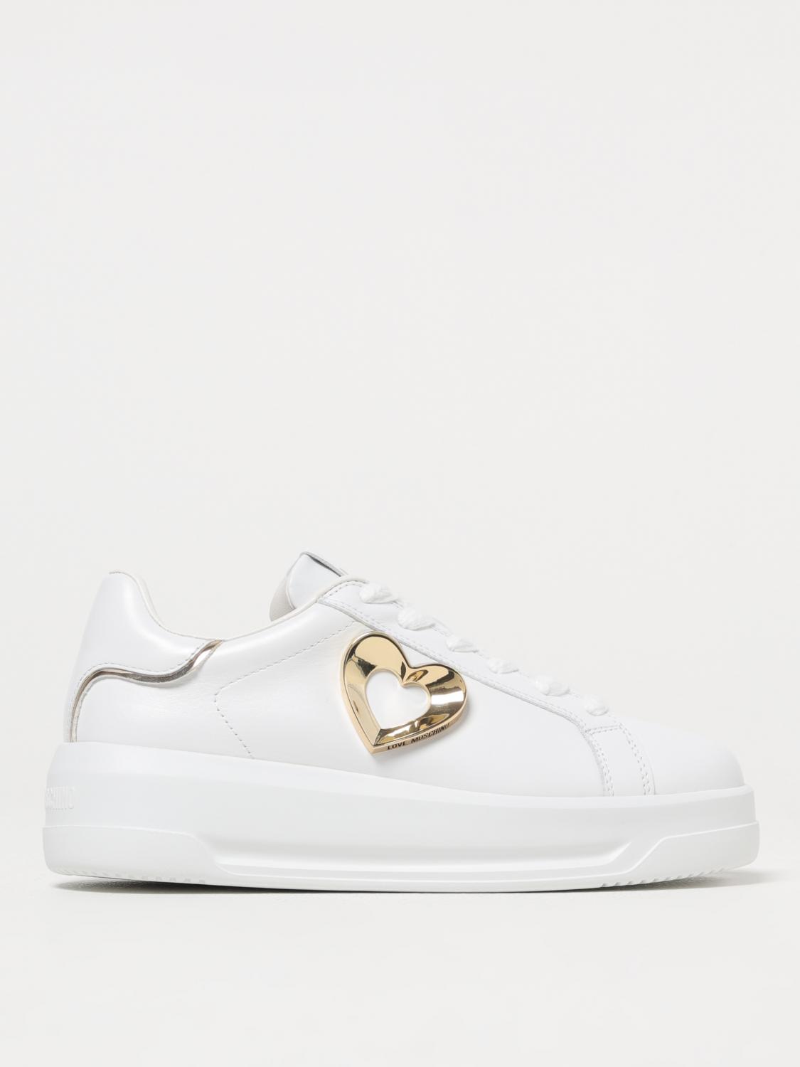 Love Moschino Sneakers  Woman Color White In White
