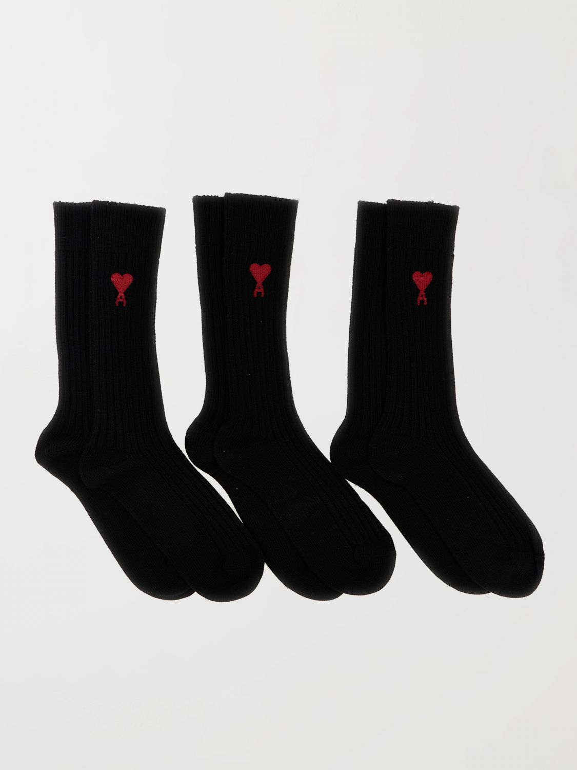 AMI ALEXANDRE MATTIUSSI SOCKS AMI PARIS MEN COLOR BLACK G67679002