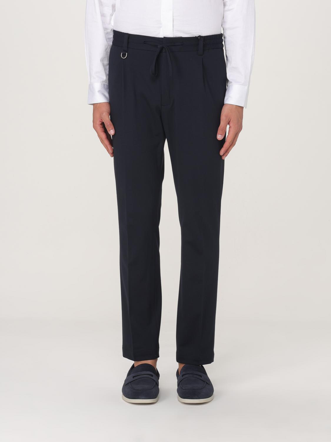 Paolo Pecora Pants Men Color Blue In Black