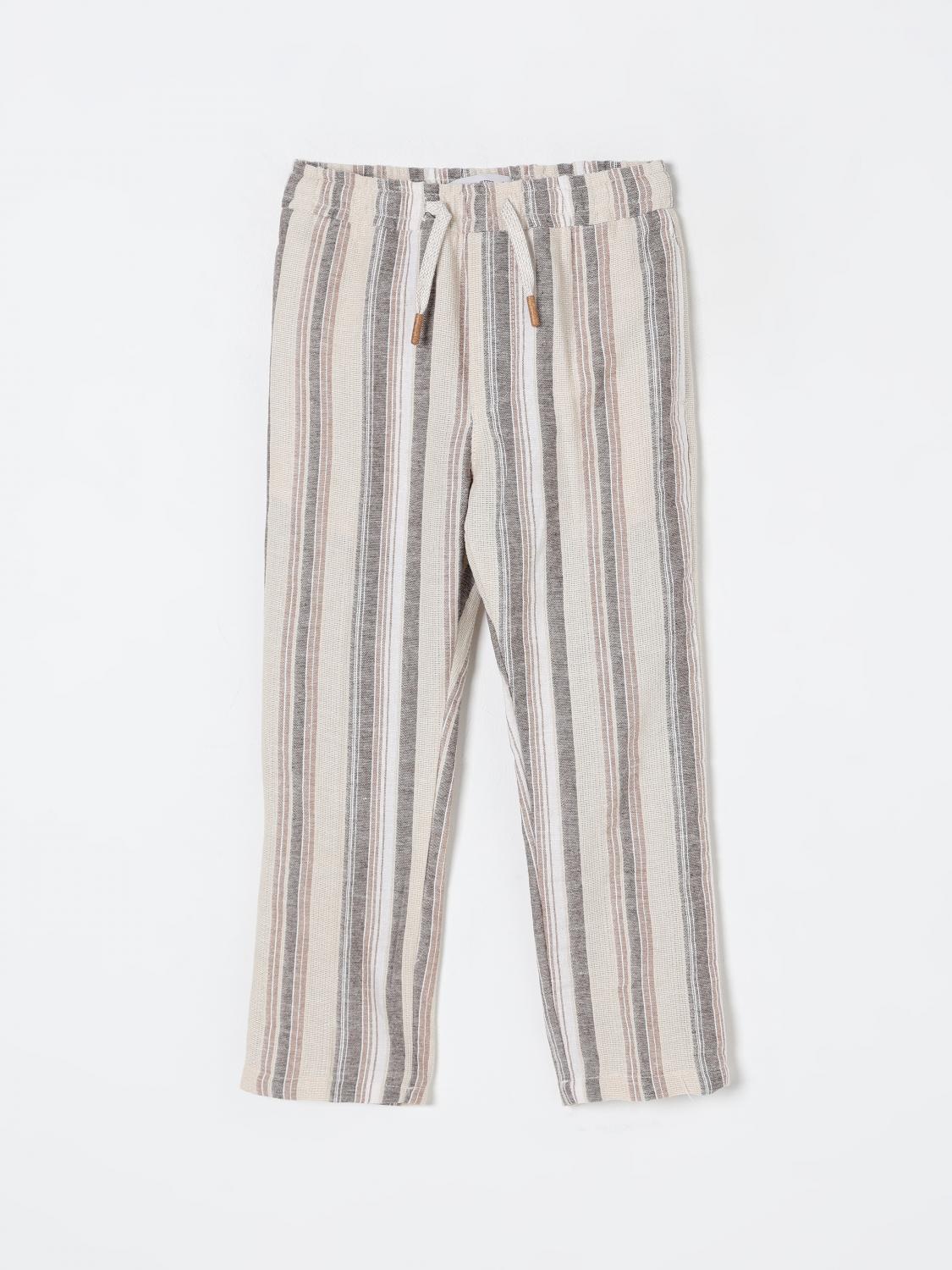 Manuel Ritz Pants Kids Color Beige In Beige