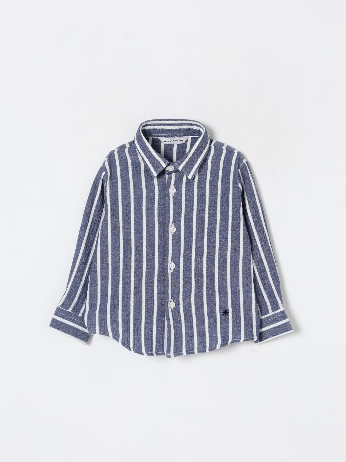 Shop Manuel Ritz Shirt Kids Color Blue