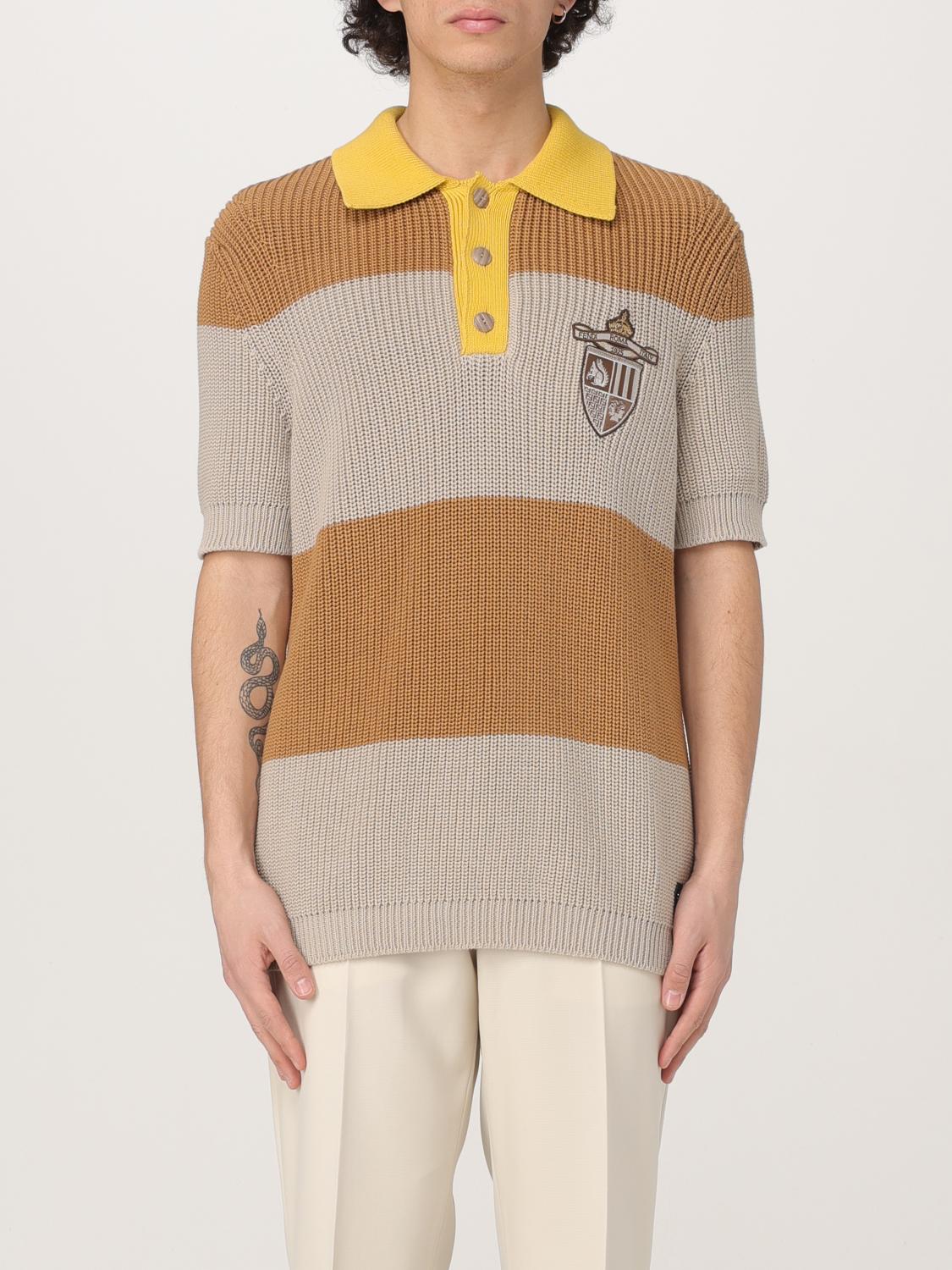 Fendi Ανδρών Γκρί Polo Shirt Men Color