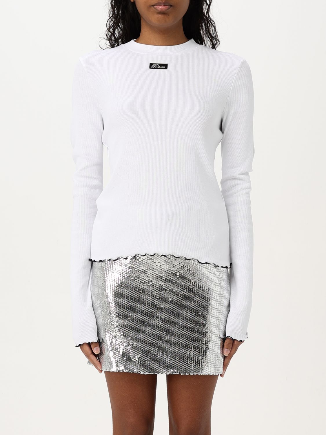 Rotate Birger Christensen Sweater Rotate Woman Color Natural In Natural