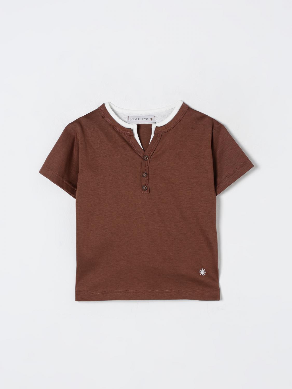 Manuel Ritz T-shirt Kids Color Brown In Brown