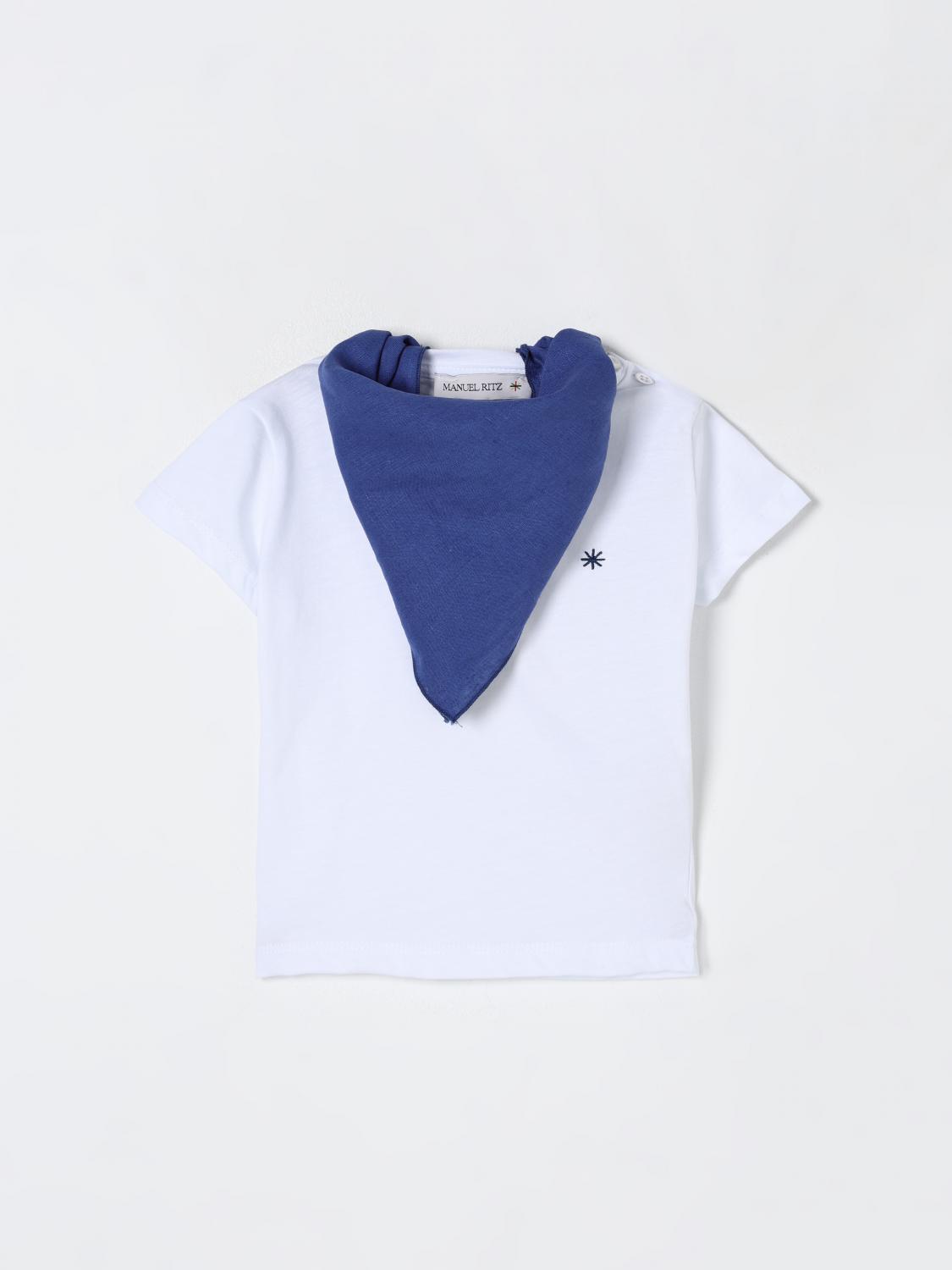 Shop Manuel Ritz T-shirt  Kids Color White