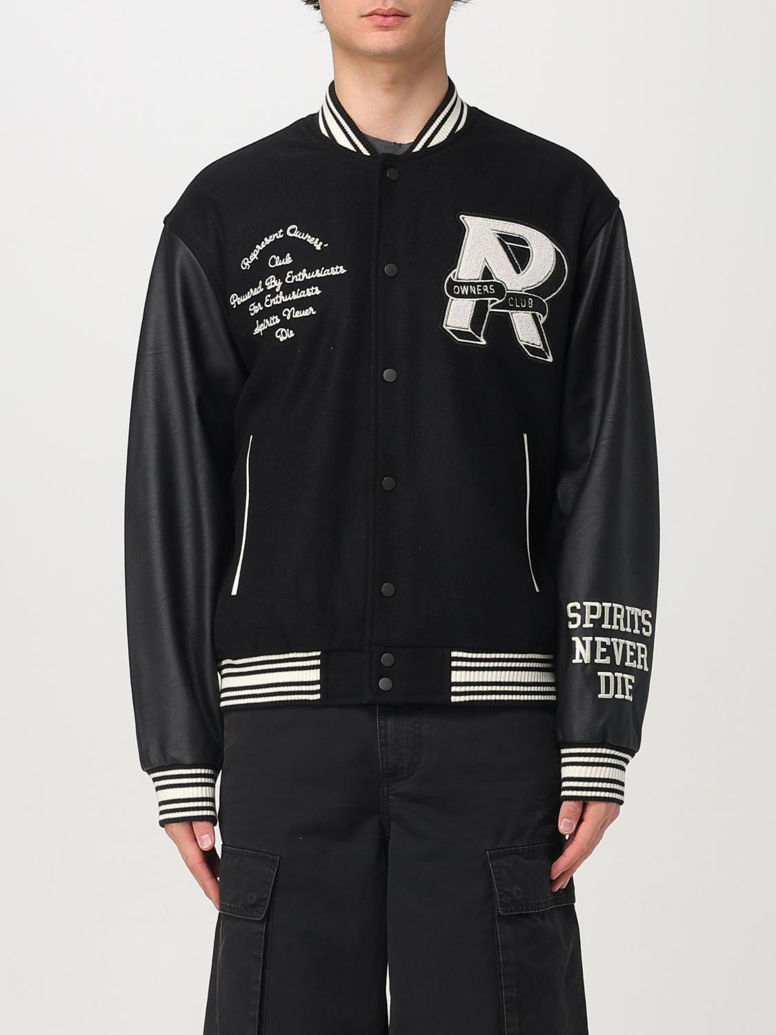 Represent Owners' Club Bomber Jacket - Men's - Polyamide/wool/polyester/polyurethane In Black 1