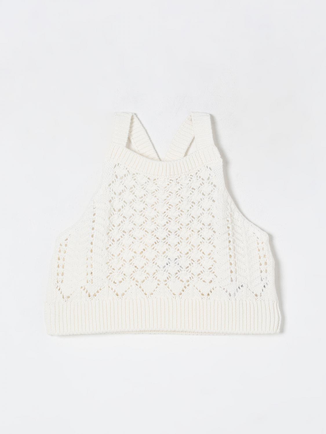 Il Gufo Top  Kids Color White In White