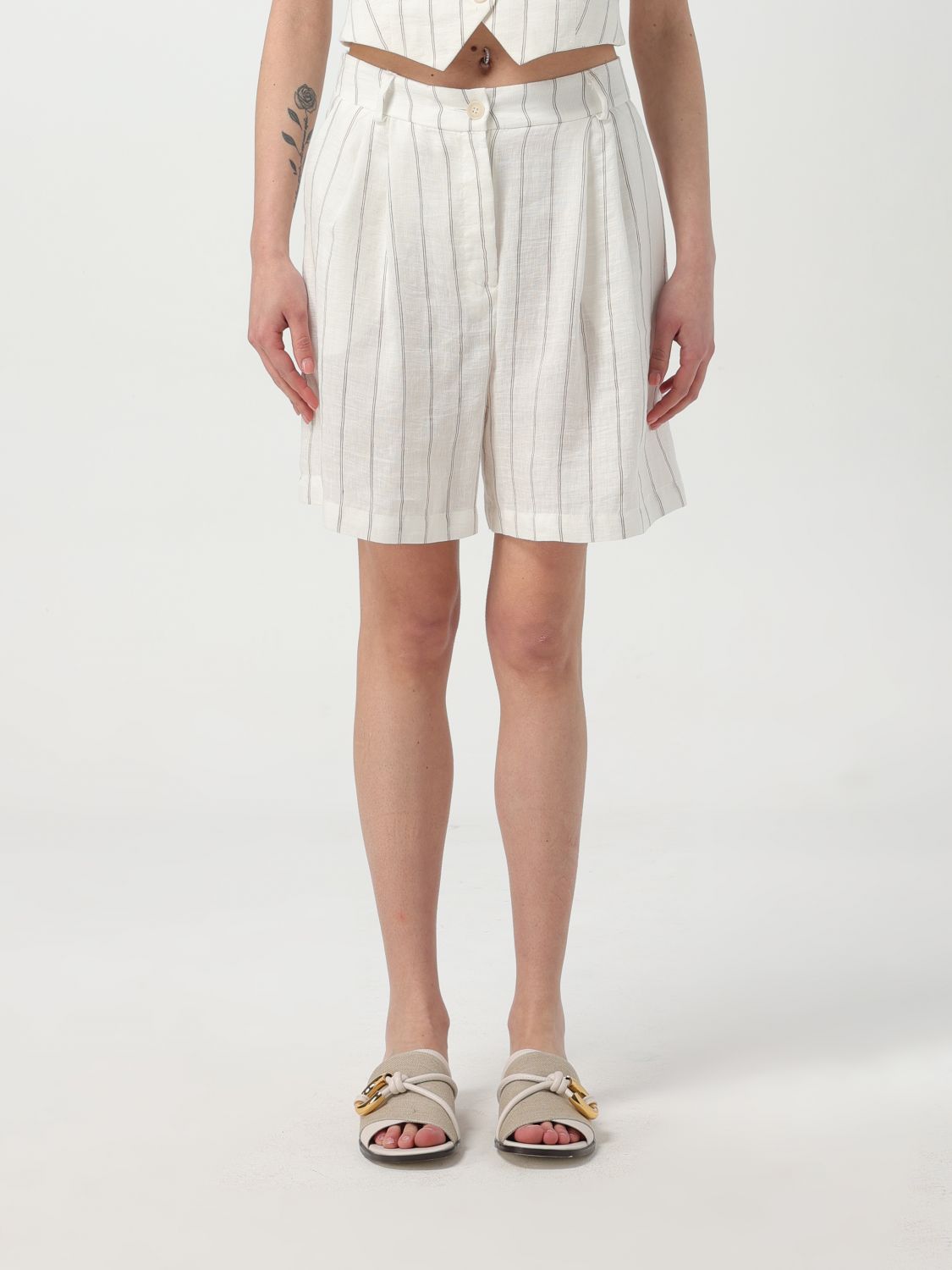 Kaos Short Woman Color Natural In Natural
