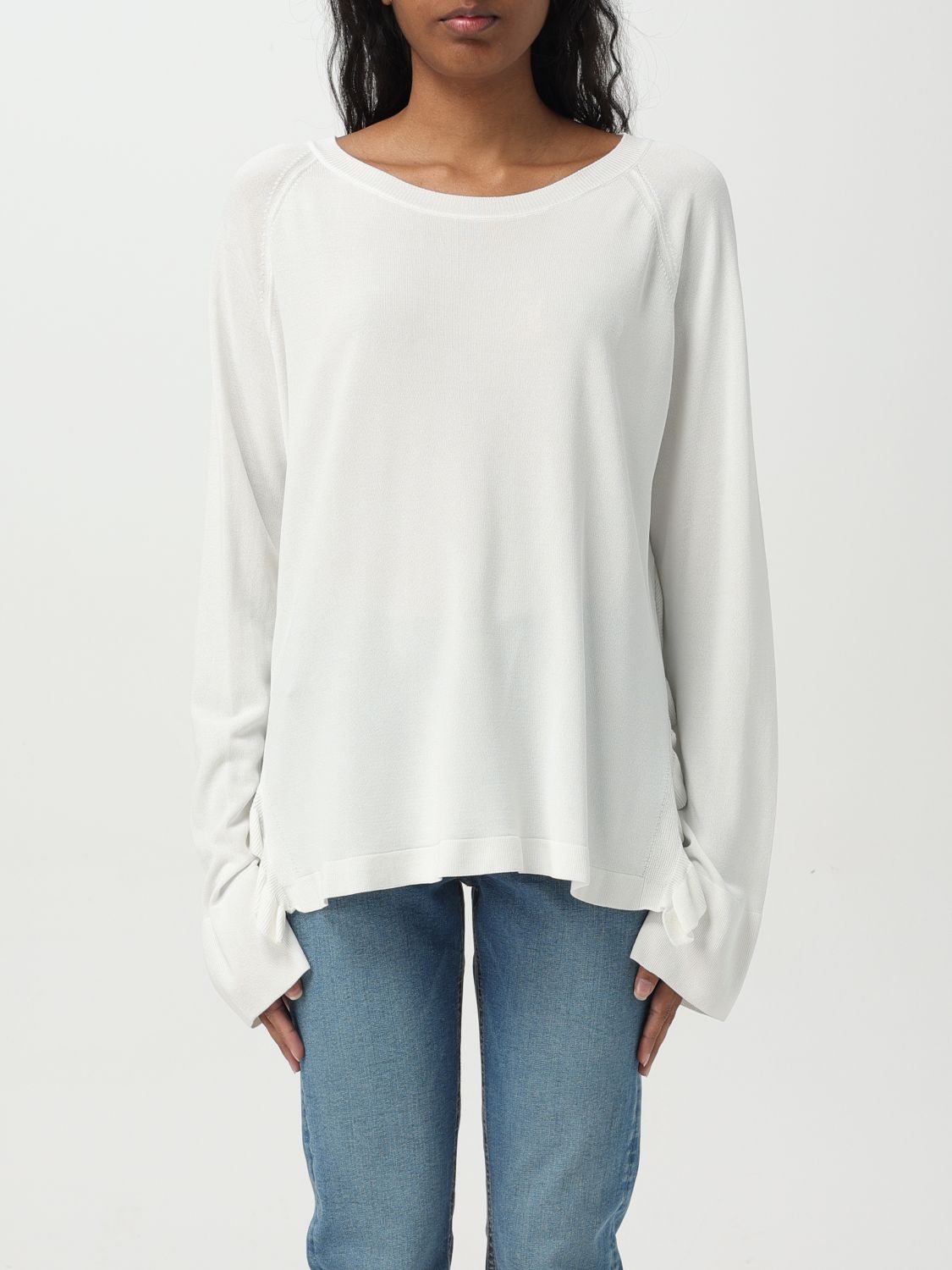 Kaos Sweater Woman Color White In White