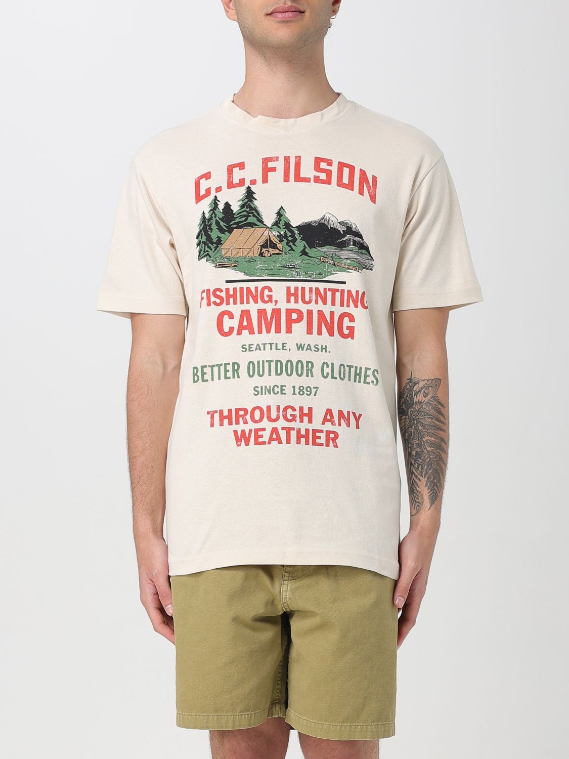 Filson T-shirt  Men Color Blue
