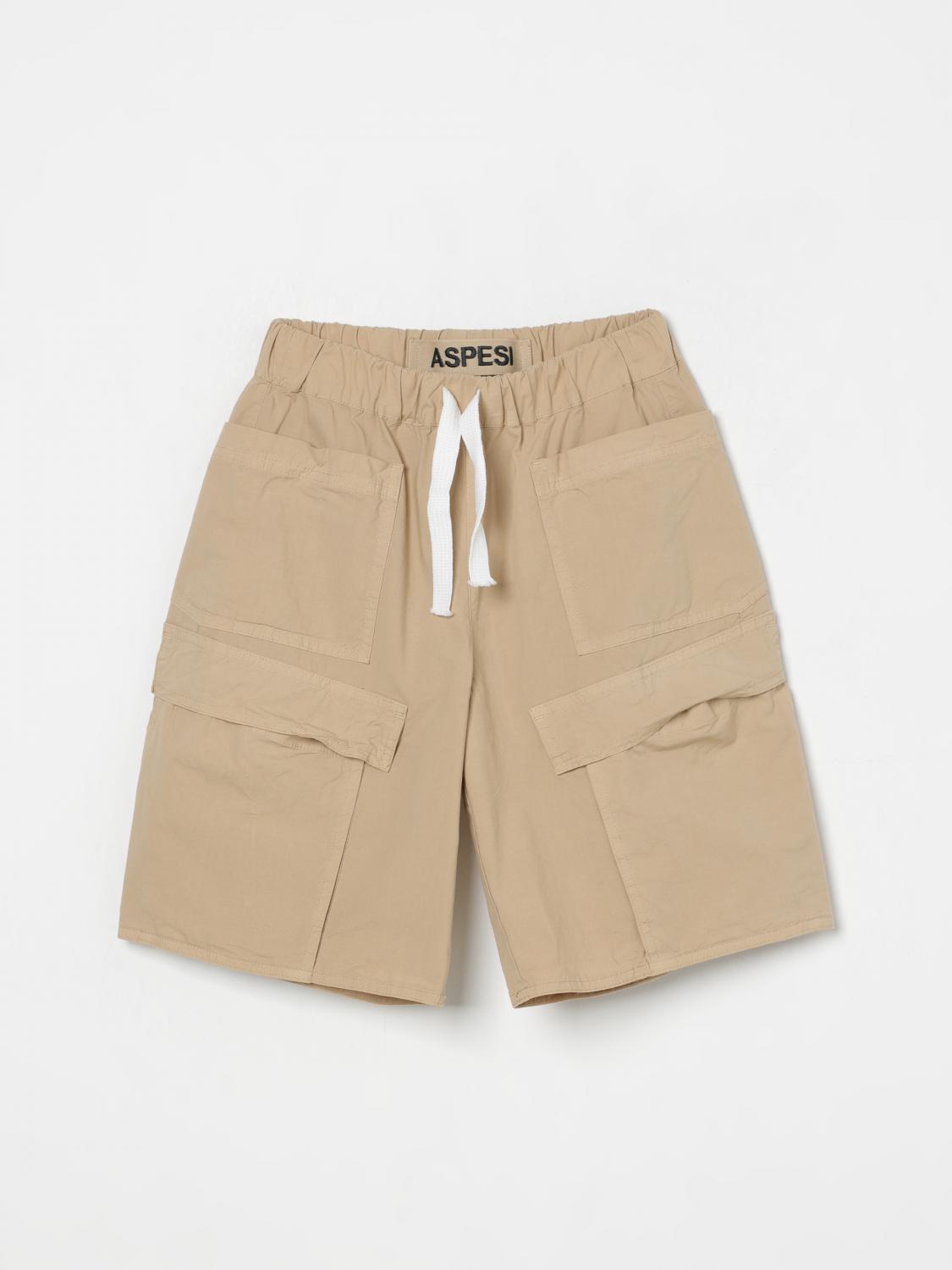 Aspesi Poplin Shorts In Beige