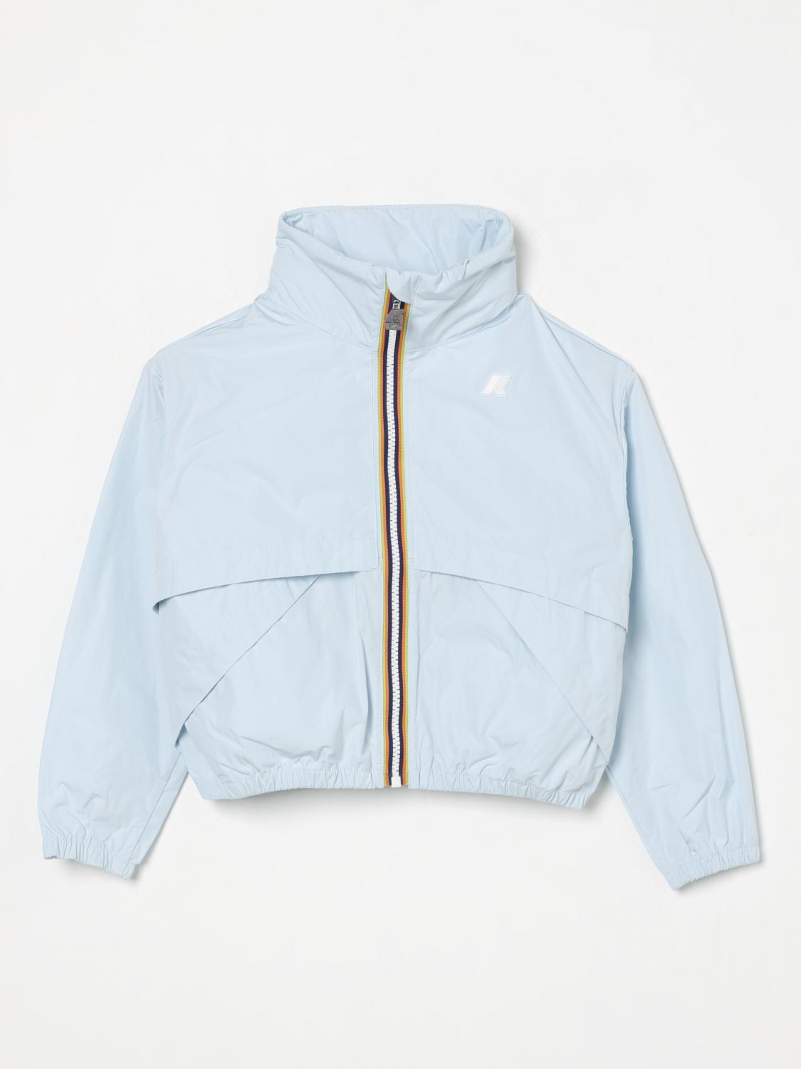 K-way Aubette Blue Jacket In Gnawed Blue