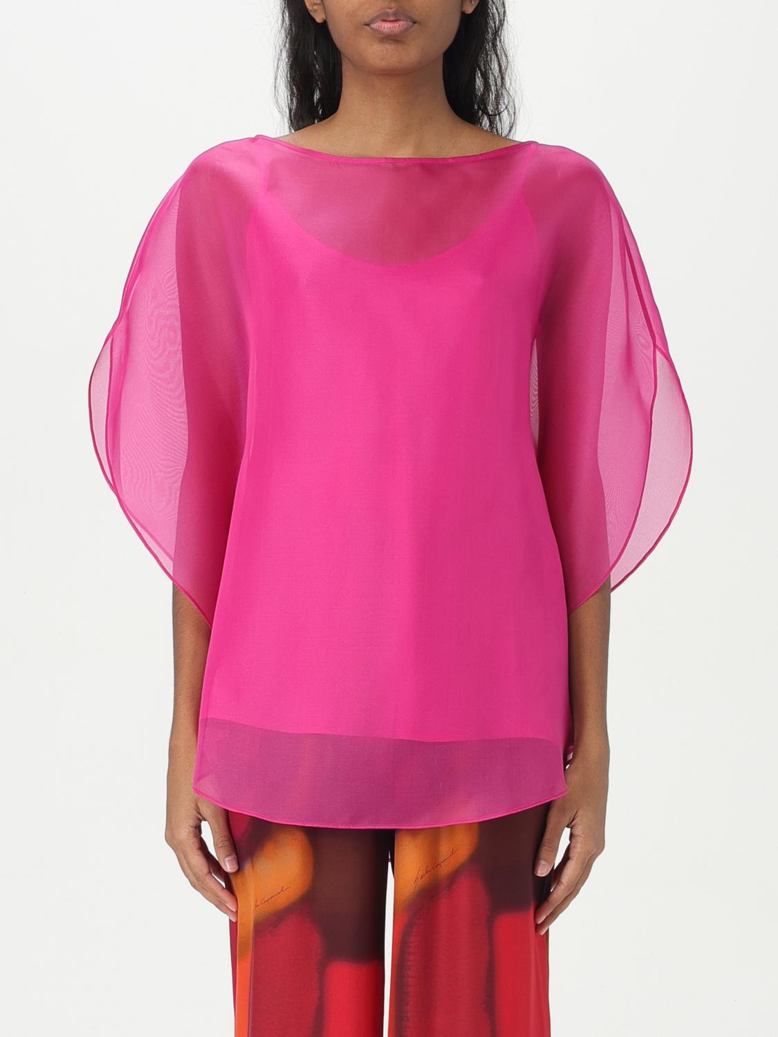 Gianluca Capannolo Iris Blouse In Fuchsia