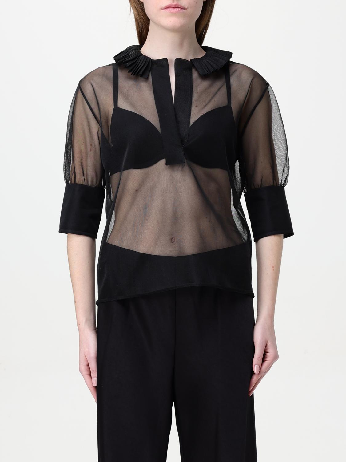 Shop Philosophy Di Lorenzo Serafini Top  Woman Color Black In Schwarz