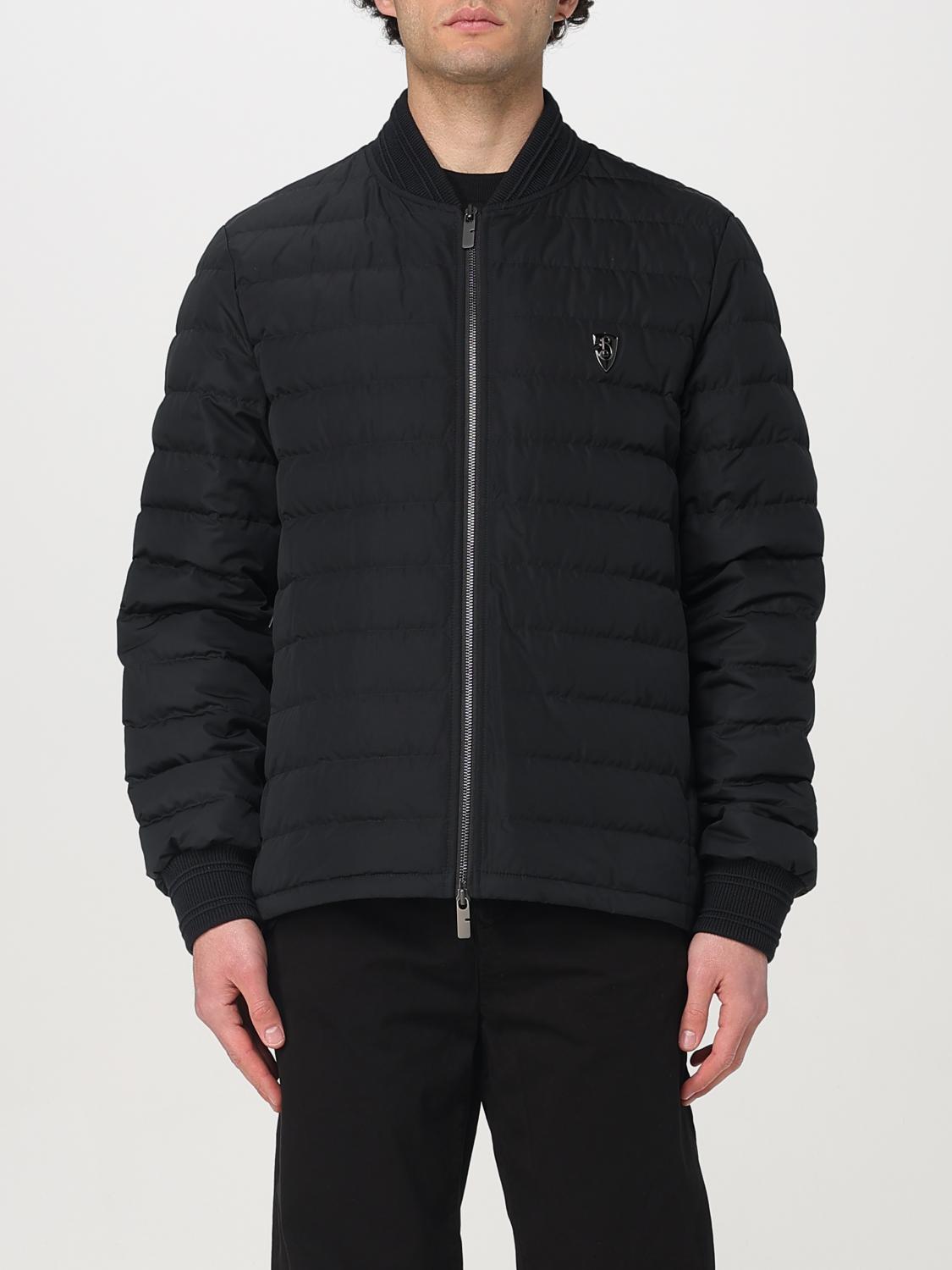 Burberry Black Polyester Down Jacket In Black