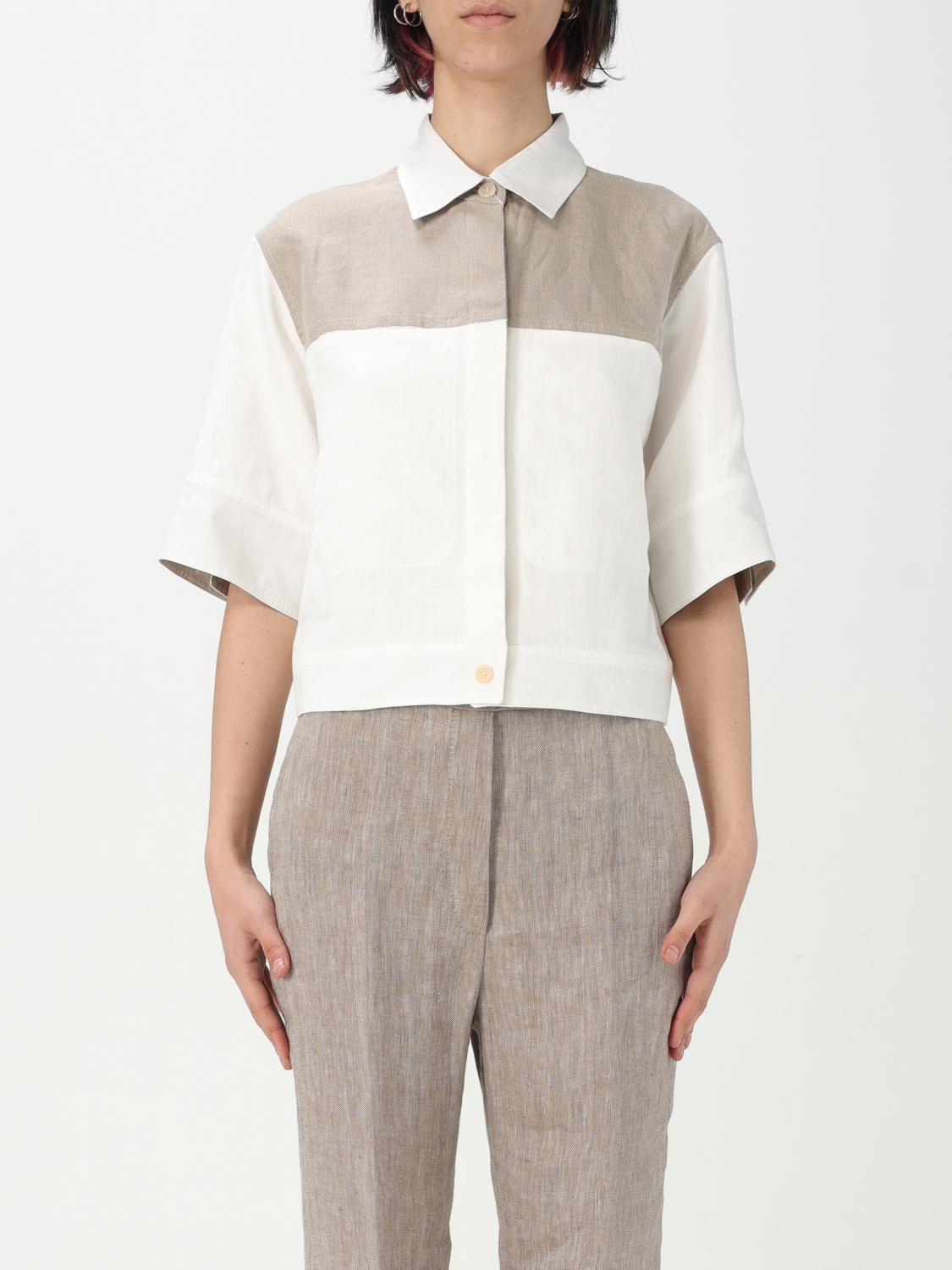 Max Mara Shirt Woman White In Weiss