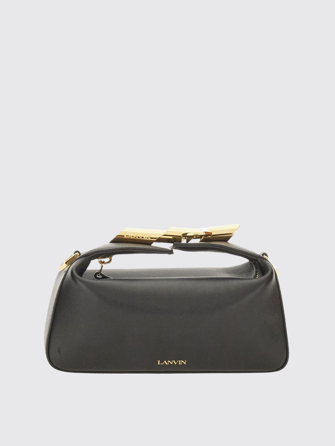 Shop Lanvin Mini Bag Woman Color Black