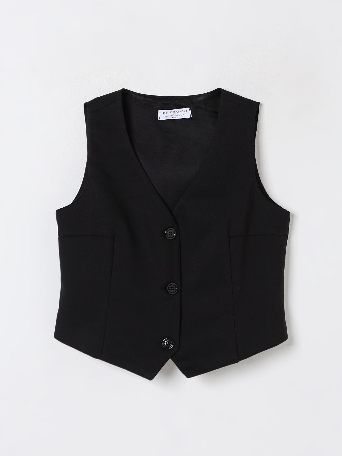 Philosophy Di Lorenzo Serafini Waistcoat  Kids Color Black In Black