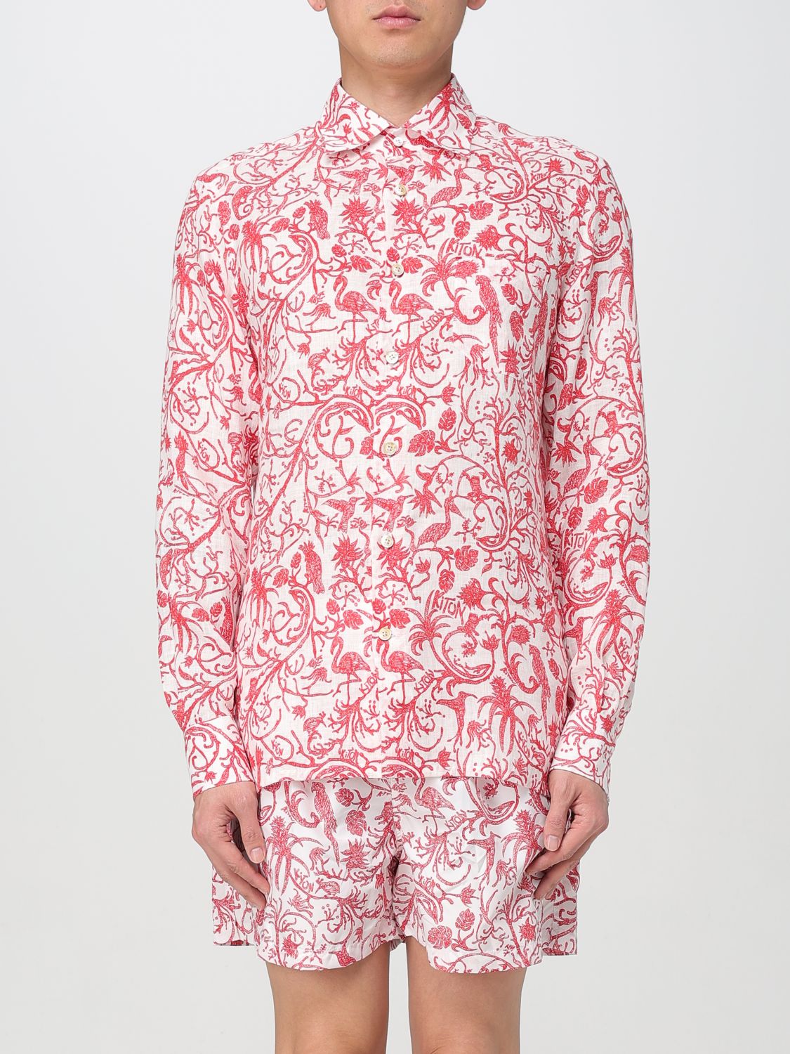 KITON SHIRT KITON MEN COLOR WHITE G68288001