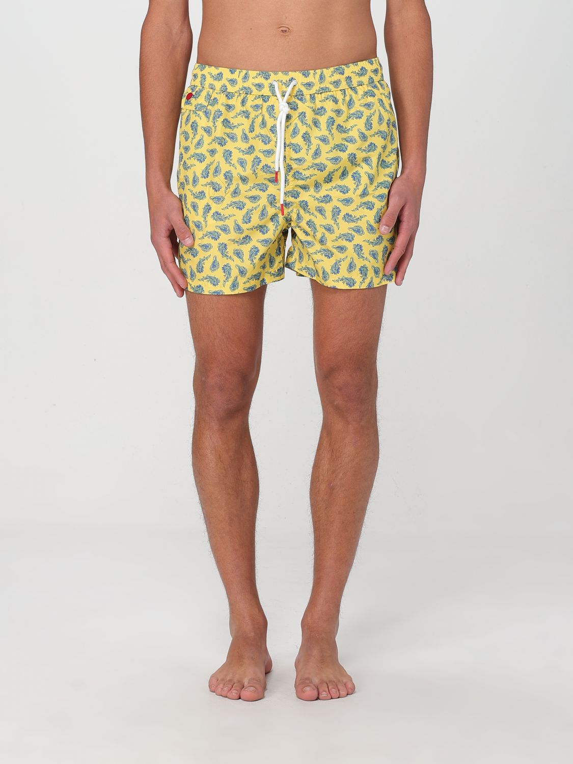 Shop Kiton Swimsuit Men Color Yellow