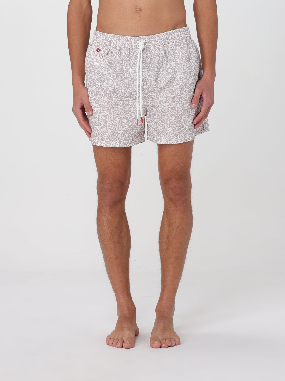 Shop Kiton Swimsuit Men Color Brown