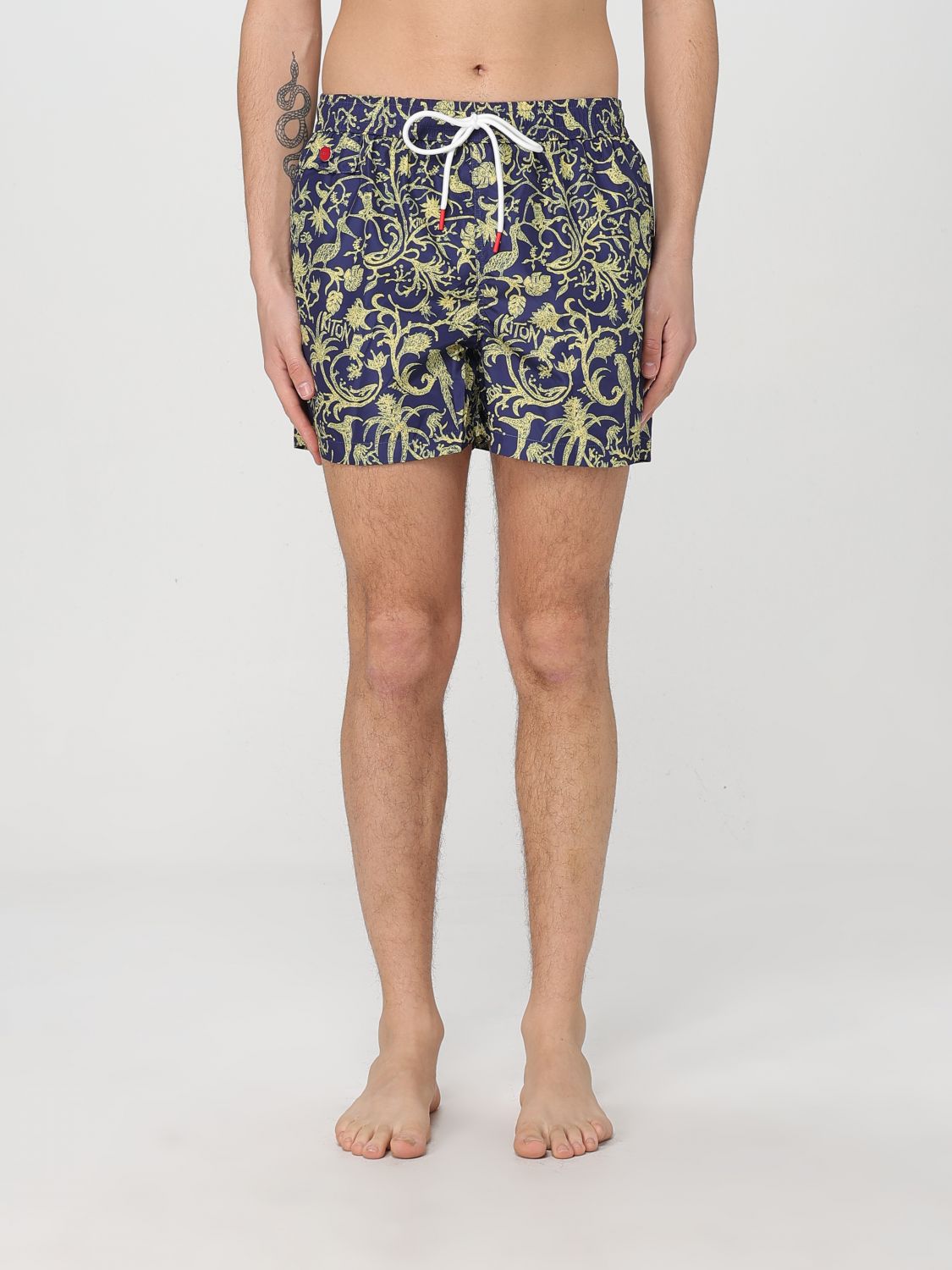 Shop Kiton Swimsuit Men Color Blue