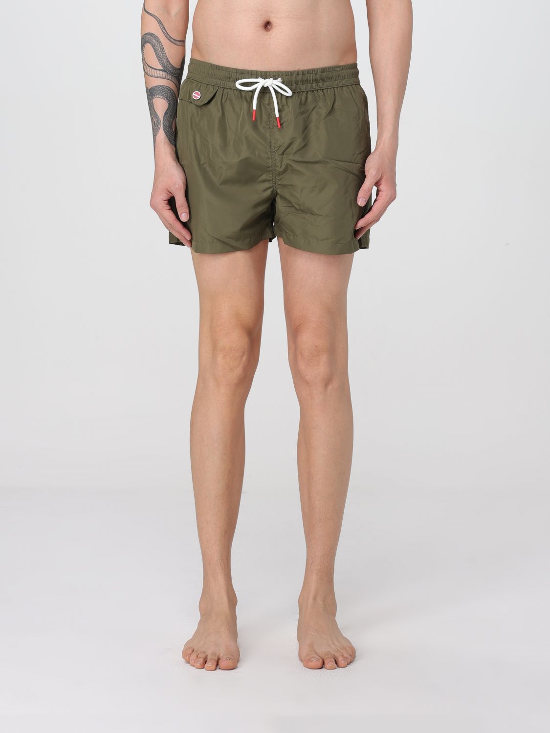 Shop Kiton Swimsuit Men Color Green