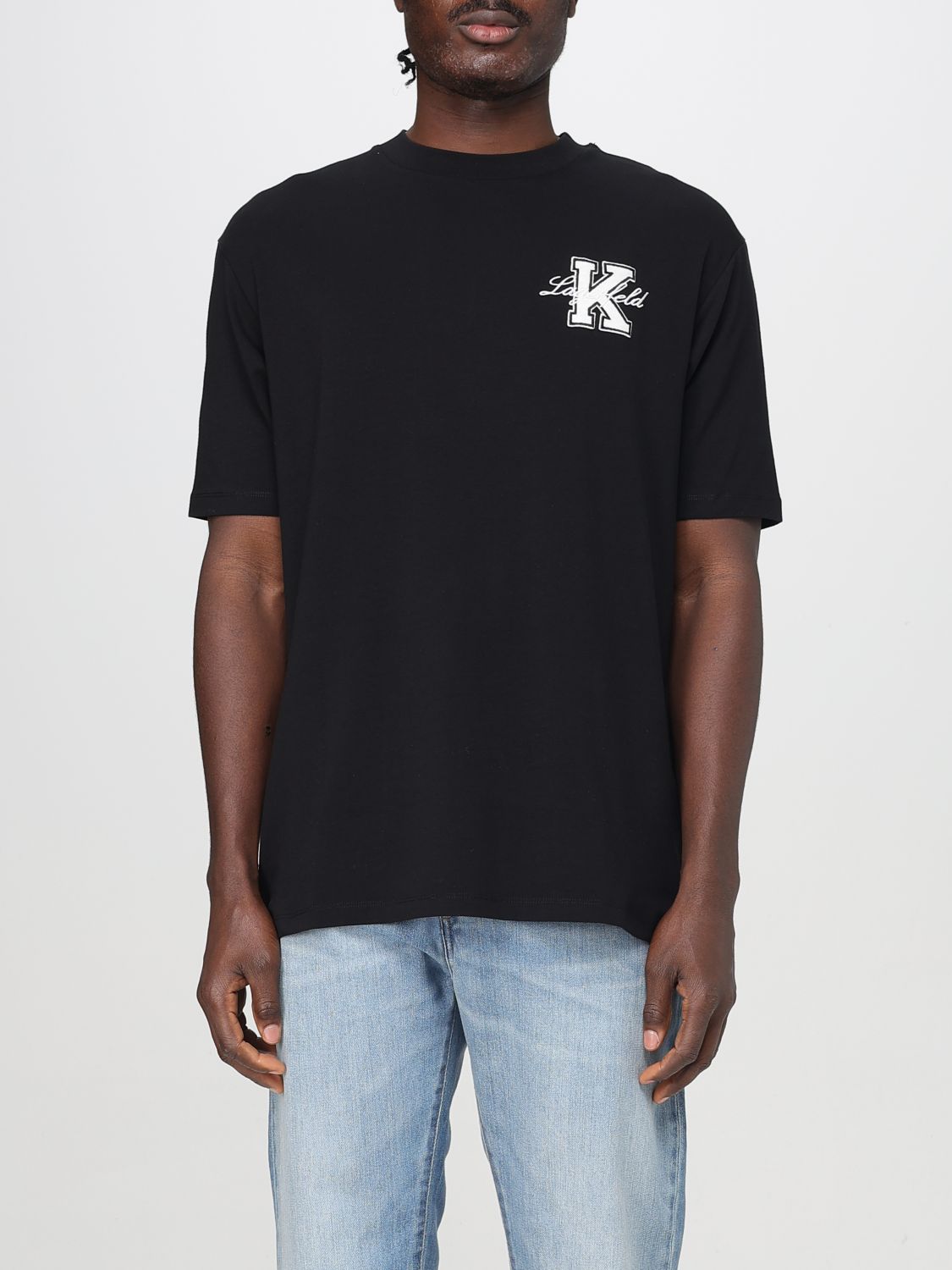 Karl Lagerfeld T-shirt  Men Color Black In Black
