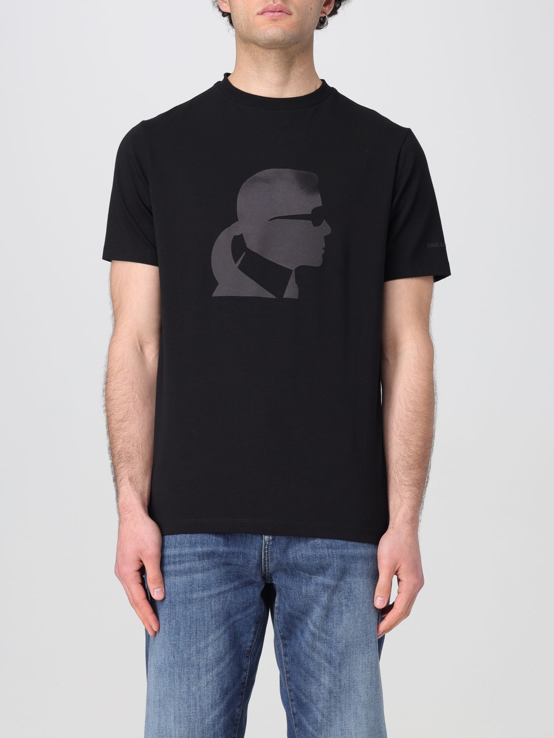 Karl Lagerfeld T-shirt Men Color Black In Black