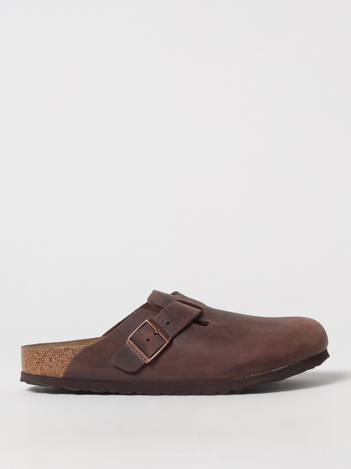 Birkenstock Boston Oiled Sabot In Habana Leather In Brown