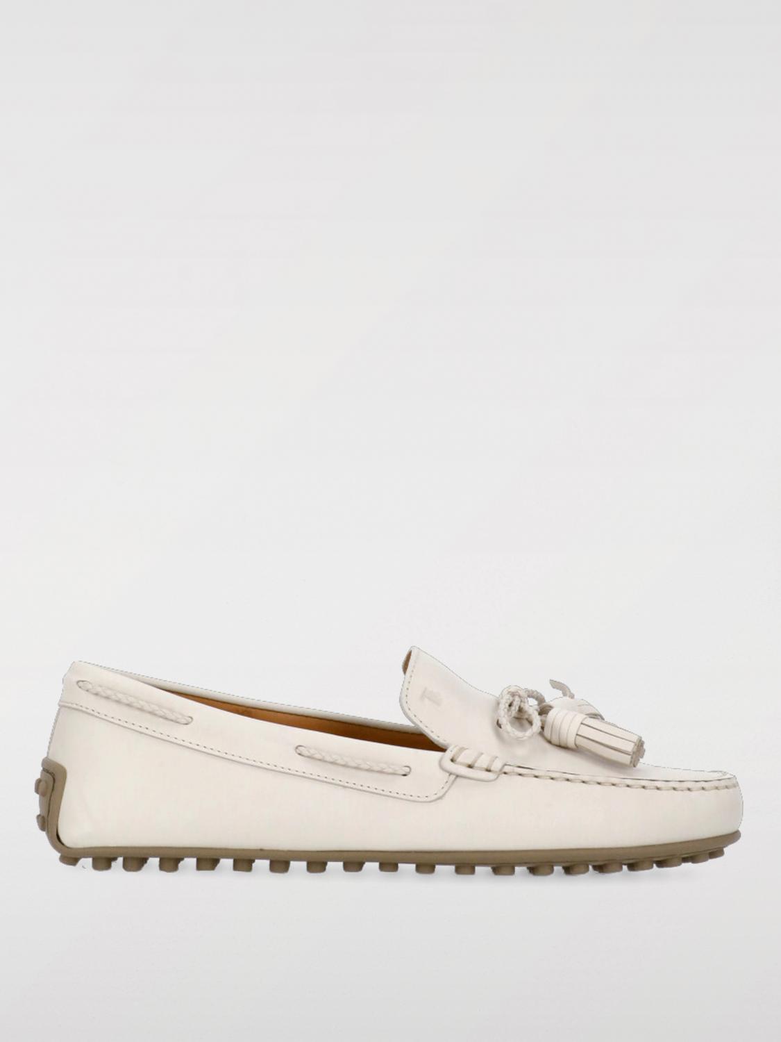 Tod's Loafers Woman Color Ivory In Ivory