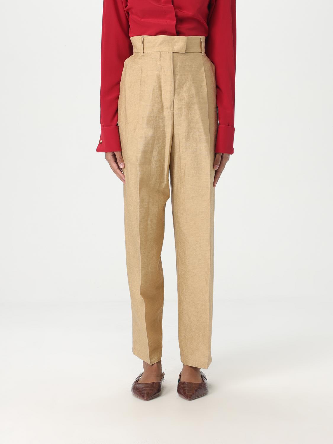 Max Mara Pants Woman Beige In Beige