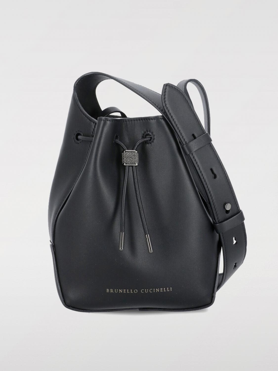 BRUNELLO CUCINELLI CROSSBODY BAGS BRUNELLO CUCINELLI WOMAN COLOR BLACK G68629002
