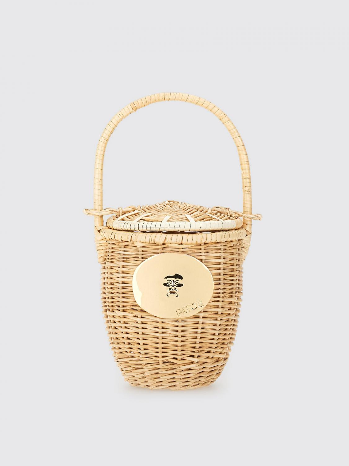 Patou Wicker Bucket Bag