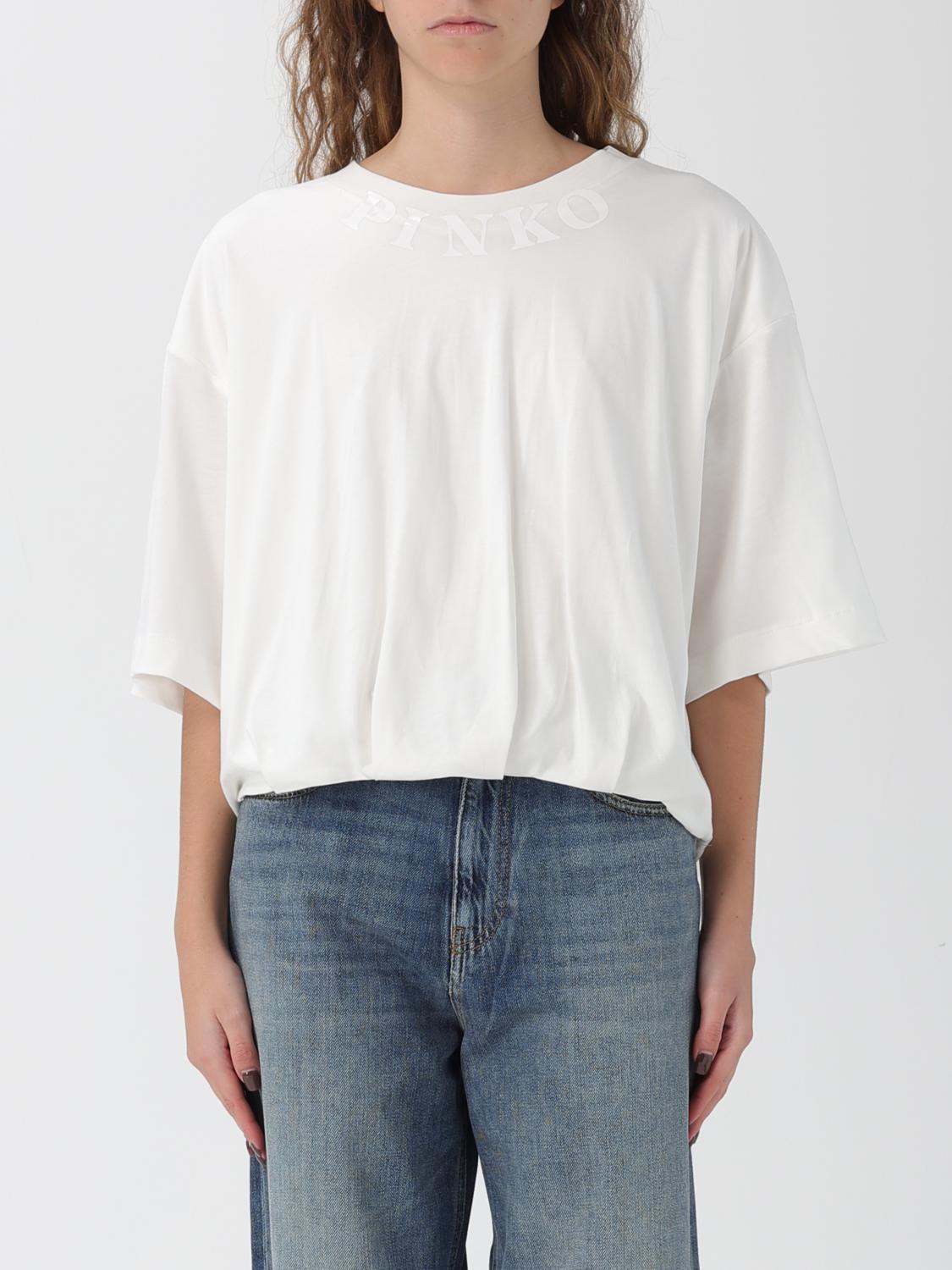 Pinko T-shirt Woman Color White In White