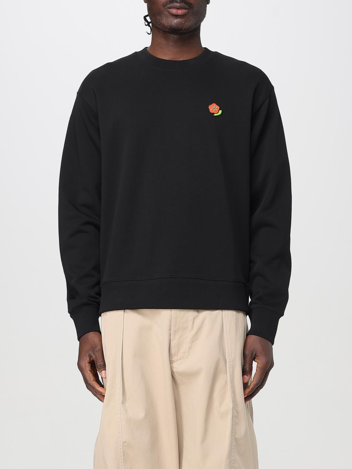 Kenzo Tiger Crest Knitted Sweater In Black