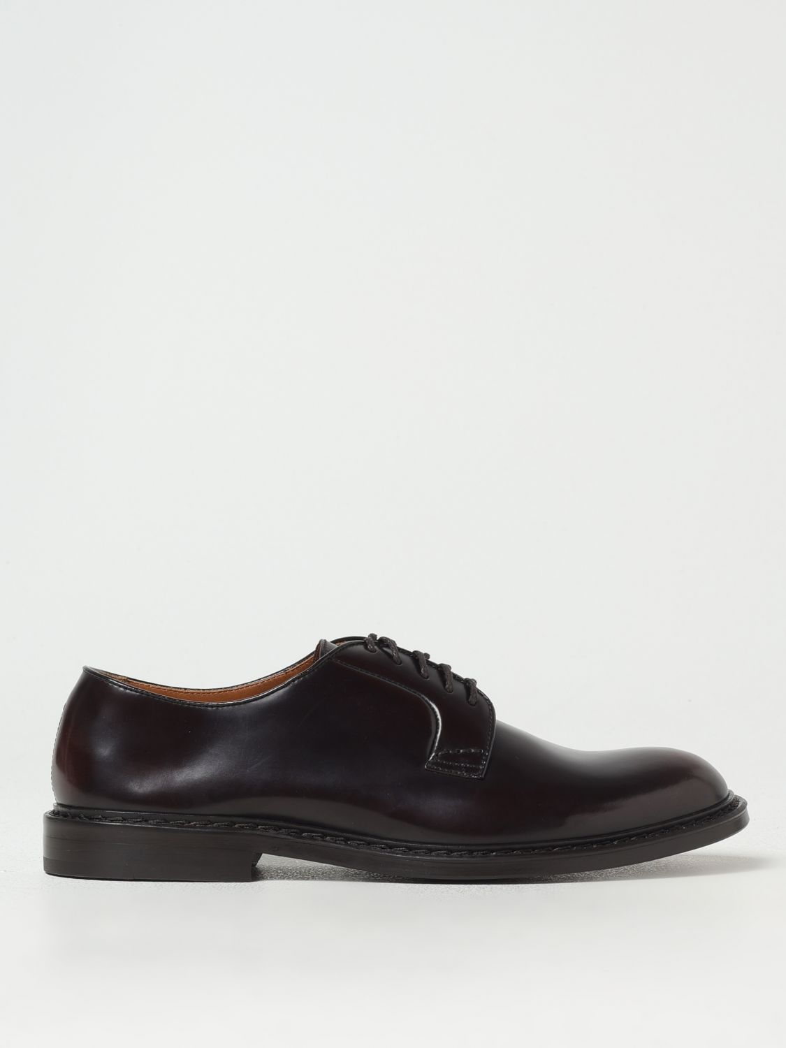 Doucal's Lace-up Leather Derby Shoes In Brown