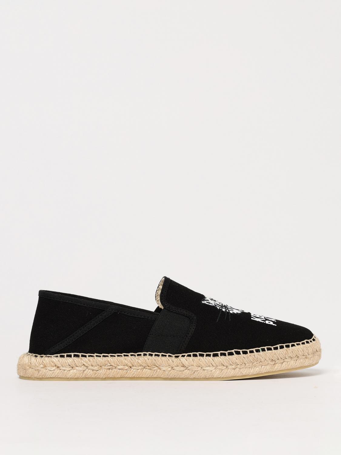 Kenzo Tiger-head Espadrilles In Schwarz