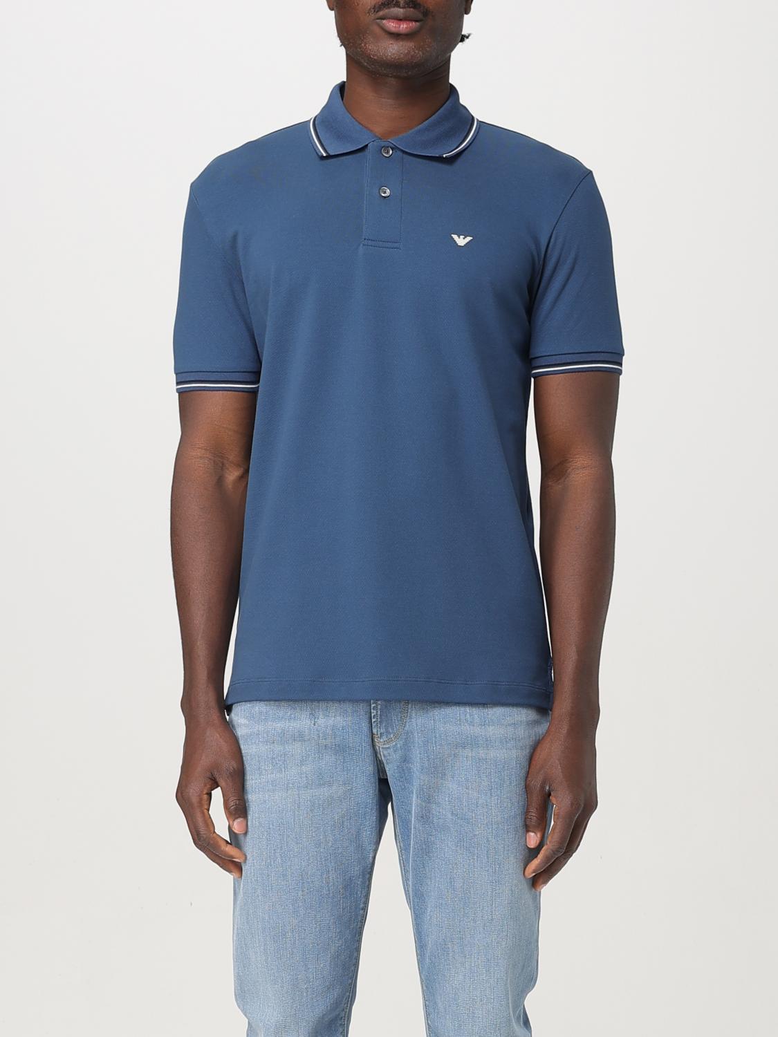 Emporio Armani Polo Shirt  Men In Burgundy
